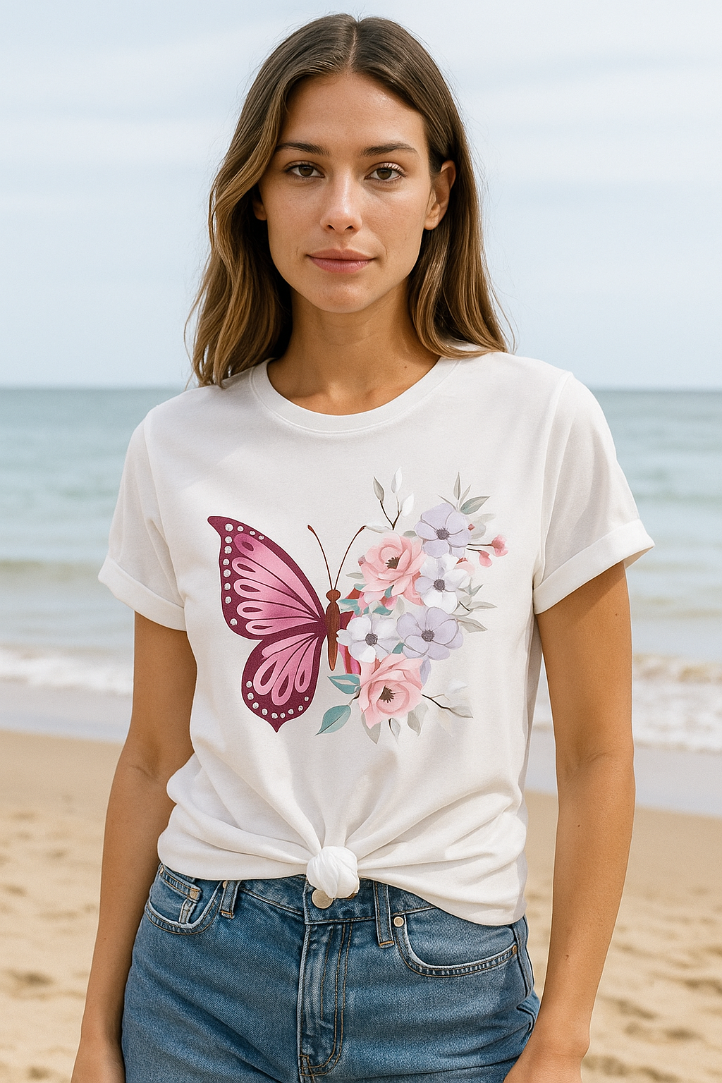 FlutterBloom Cotton T -Shirt